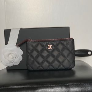 Authentic Chanel o case pouch